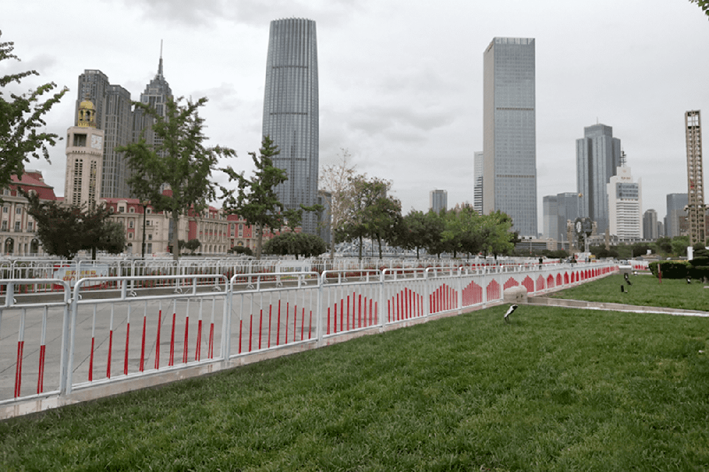 祖國(guó)70周年大慶系列活動(dòng)現(xiàn)場(chǎng)（天津解放橋）